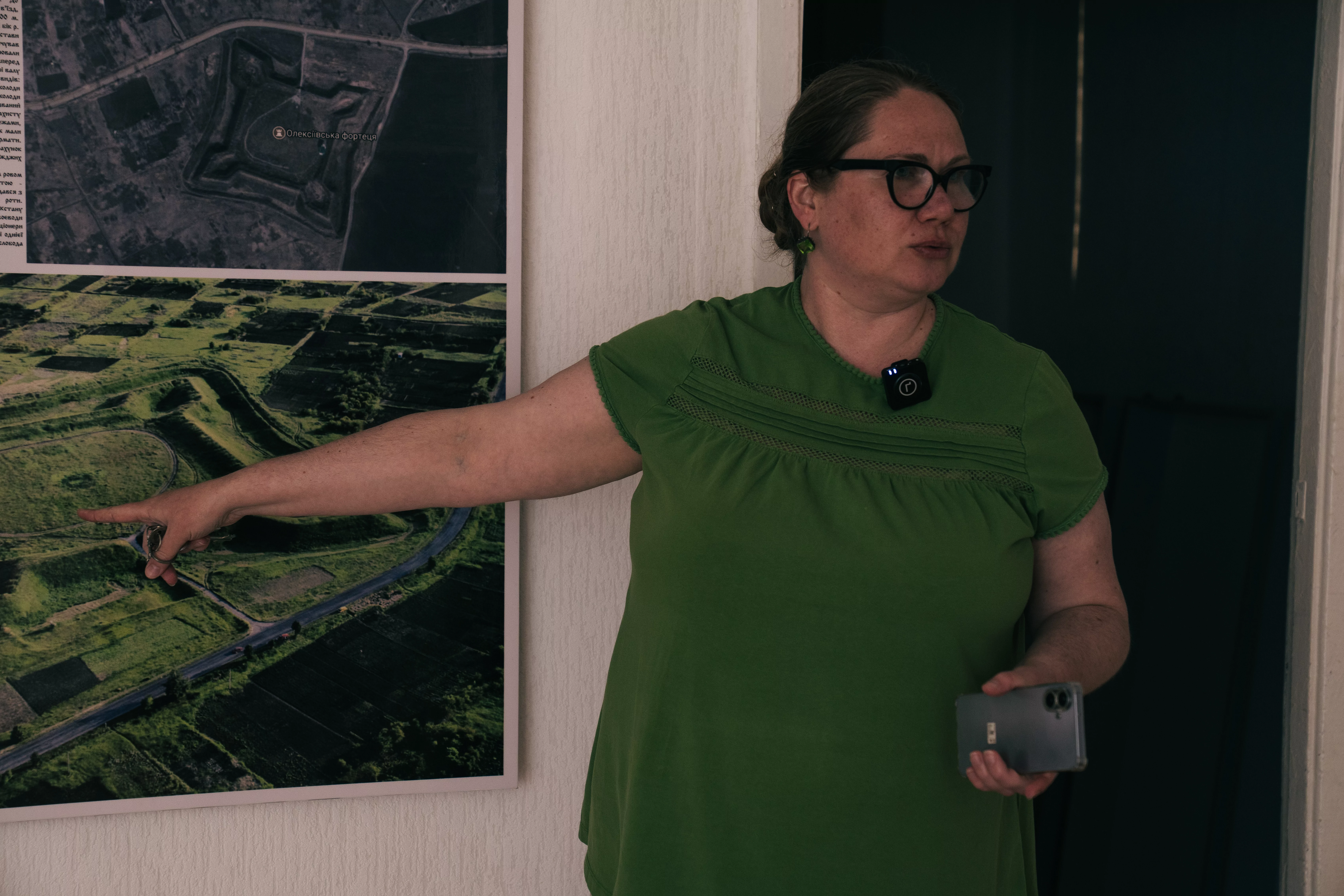 Inha Zadorozhnia, the director of Zlatopil History Museum