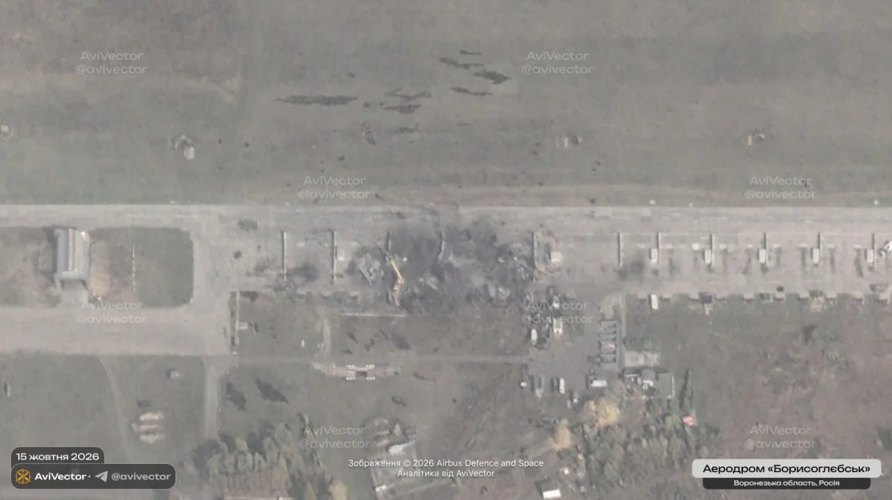 Damaged Russian Su-34M fighter bombers