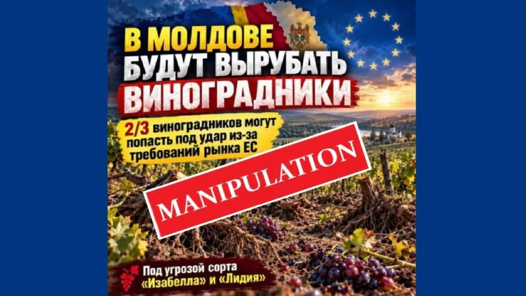 Маніпуляція. Молдова мусить вирубати дві третини своїх виноградників, щоб вступити до ЄС