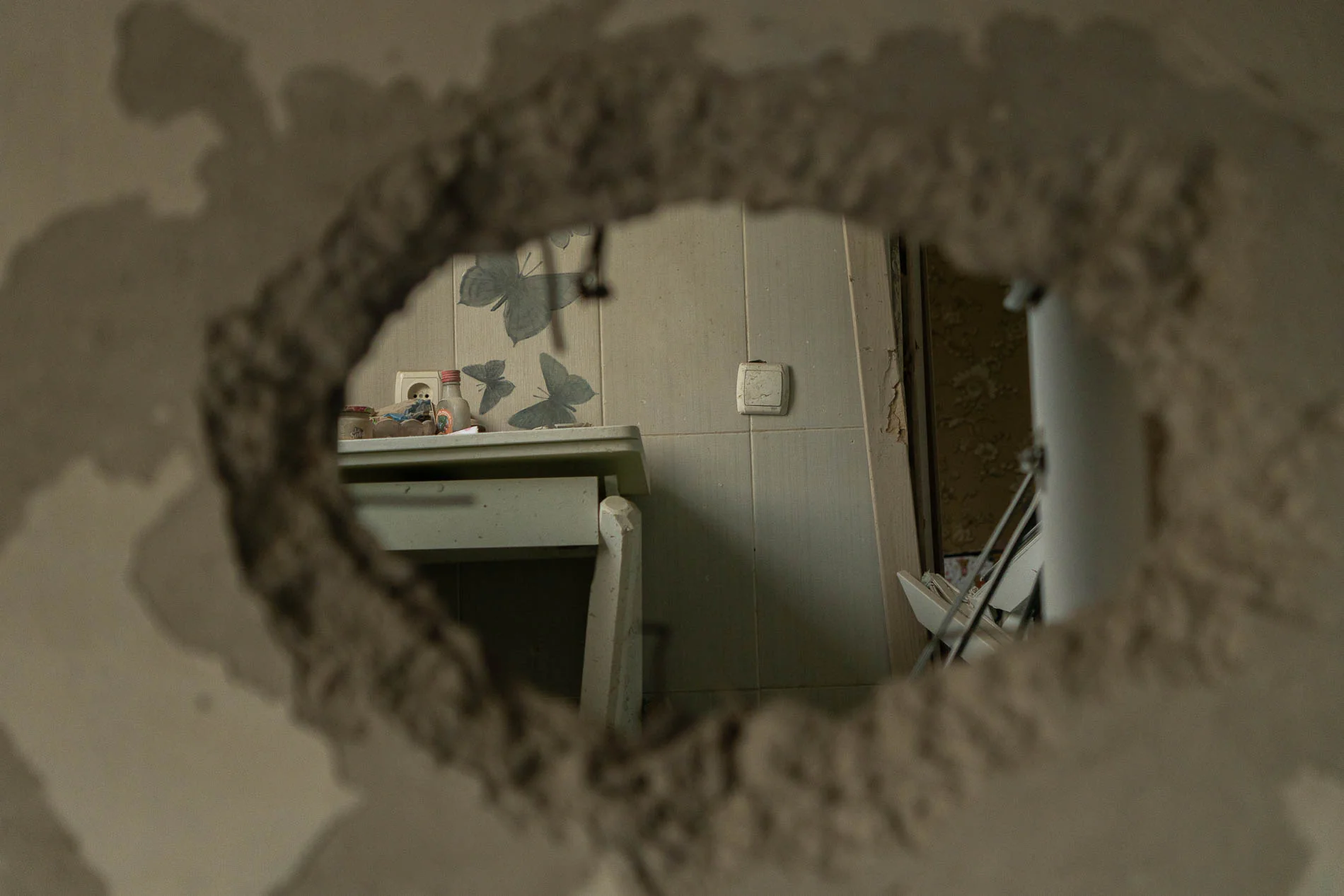 hole in Kharkiv flat