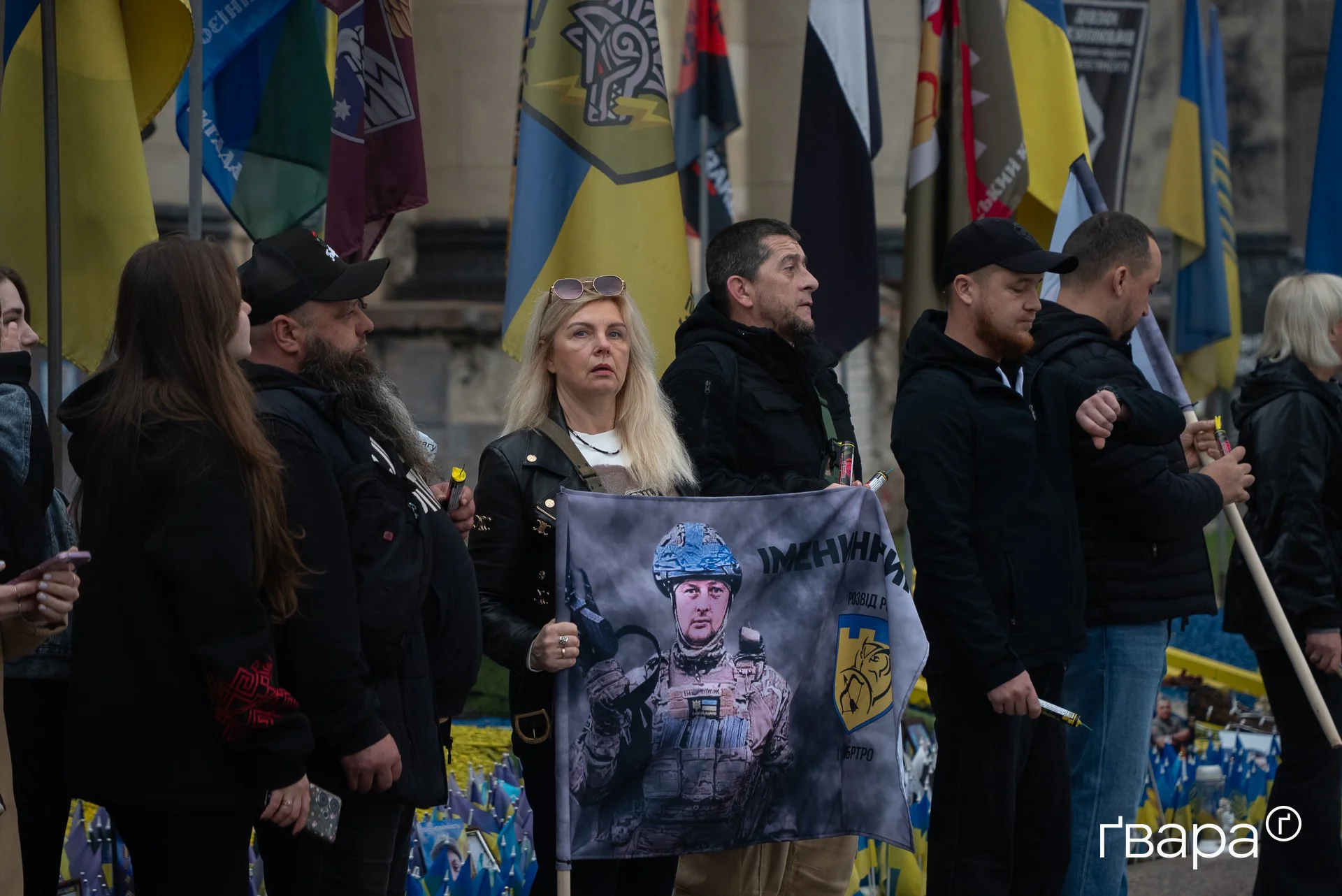зображення до посту: У Харкові провели автопробіг на честь сімох загиблих бійців 113-ї бригади ТрО &mdash; фото