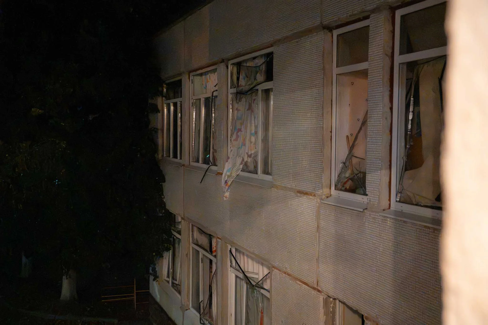 Damaged child care institution in Kharkiv