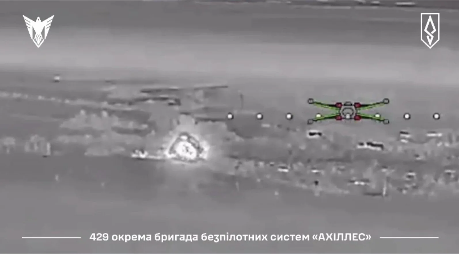 Ukrainian forces attack Russian drone workshop