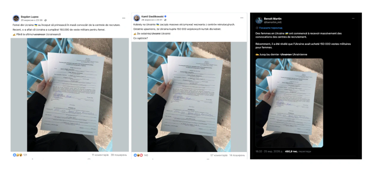 Фейк. У Харкові розпочалася примусова мобілізація жінок